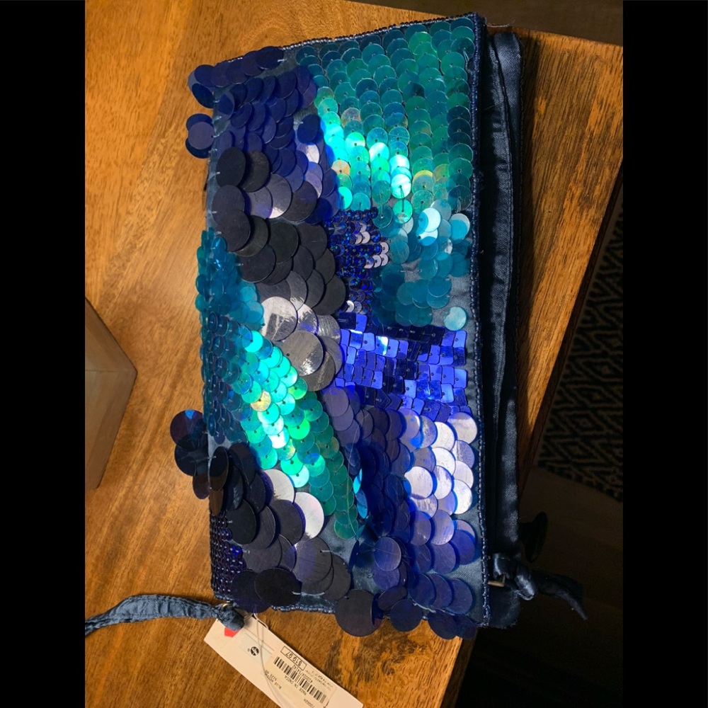NWT Sequin clutch